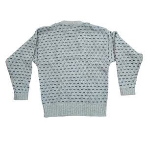 Vintage 90s Eddie Bauer Wool Blend Knit Sweater Adult Medium Crewneck Pullover